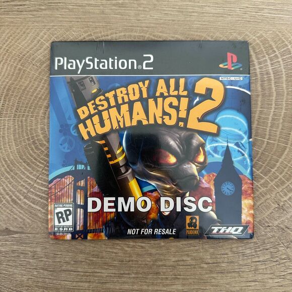 Destroy All Humans! 2 Playstation 2 PS2 Demo Disc Brand New Sealed - Picture 1 of 2